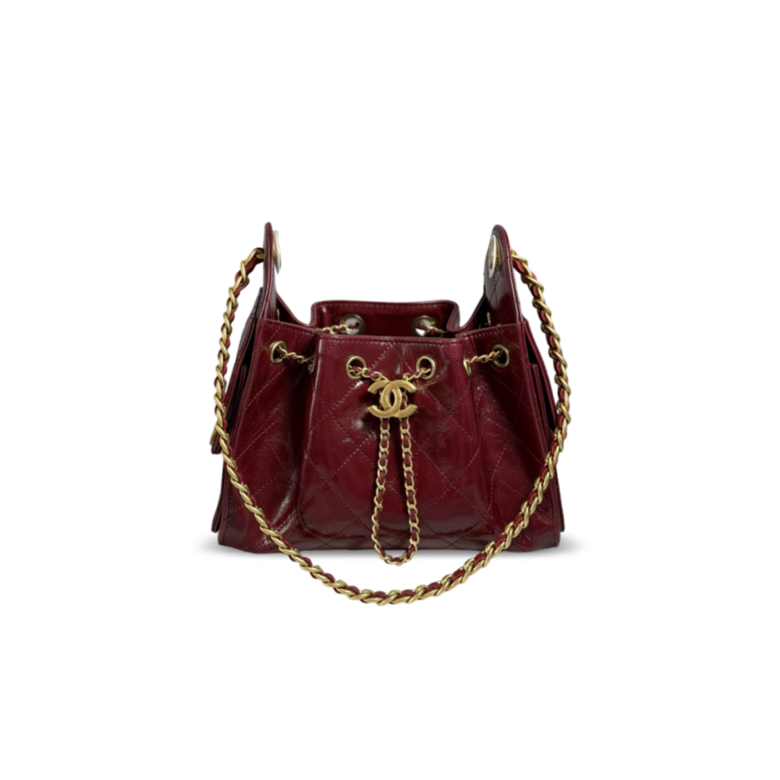 CHANEL 25 MINI HANDBAG WAXED CALFSKIN AS5631 (22*20*12.5cm)